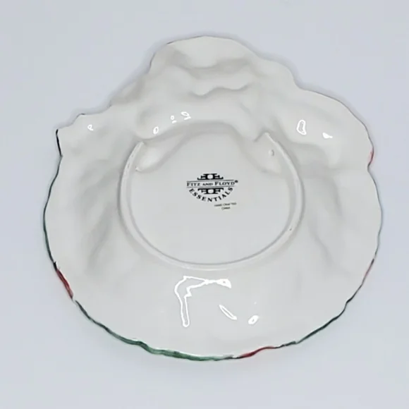 Fitz And Floyd Essentials Santa Claus Ceramic Plate - Picture 5 of 7